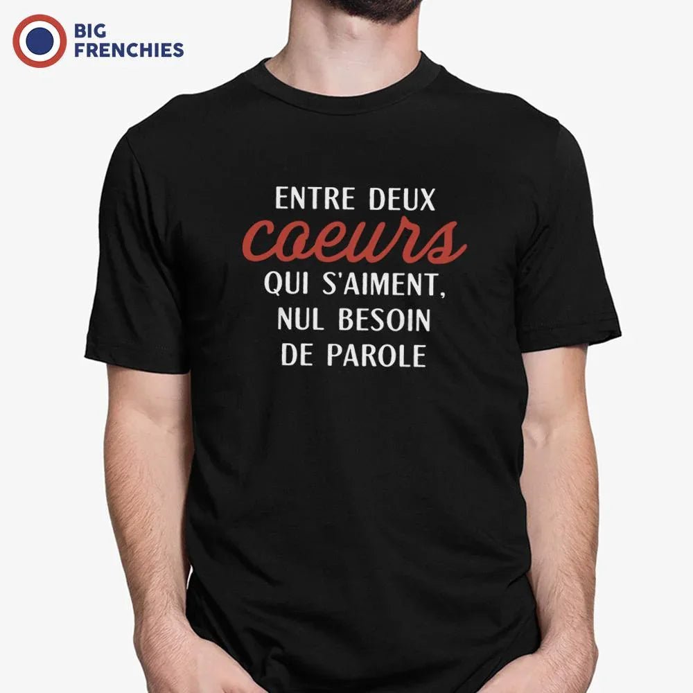Entre Deux Coeur Qui S'aime, Nul Besoin De Parole Men's Organic Cotton Tee - Create Marketplace