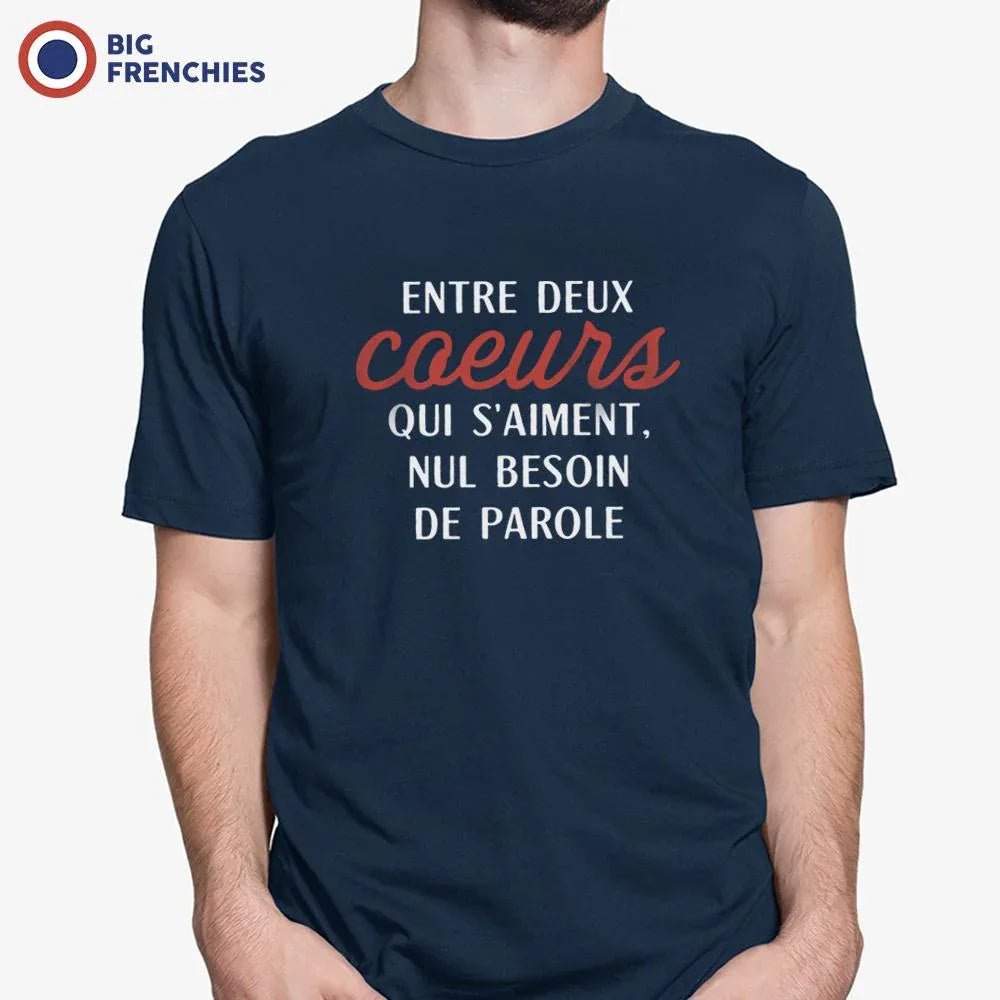 Entre Deux Coeur Qui S'aime, Nul Besoin De Parole Men's Organic Cotton Tee - Create Marketplace