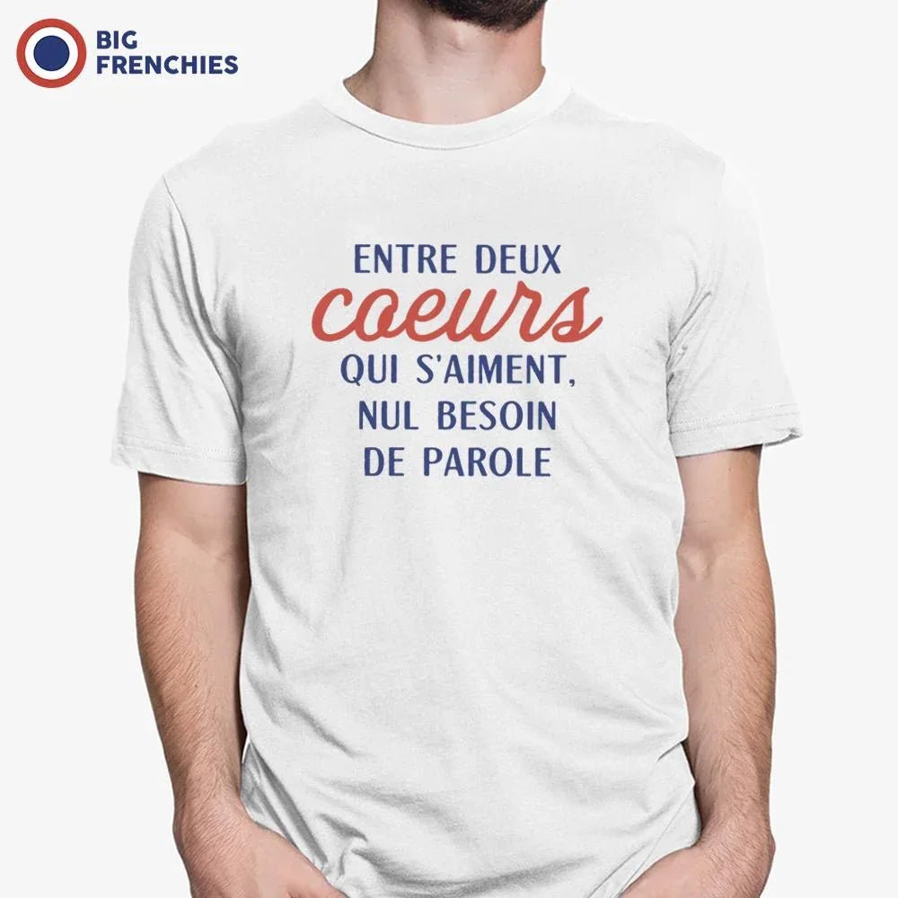 Entre Deux Coeur Qui S'aime, Nul Besoin De Parole Men's Organic Cotton Tee - Create Marketplace