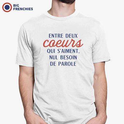 Entre Deux Coeur Qui S'aime, Nul Besoin De Parole Men's Organic Cotton Tee - Create Marketplace
