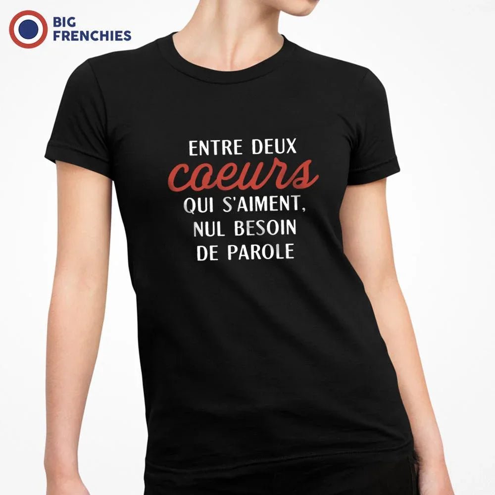 Entre Deux Coeur Qui S'aime, Nul Besoin De Parole Women's Organic Cotton Tee - Create Marketplace
