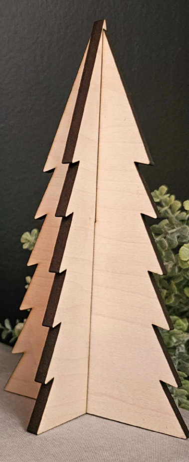 10.5" 3D Wood Tree (Unfinished)