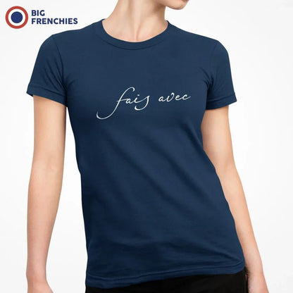 Fais Avec Women's Organic Cotton Tee - Create Marketplace