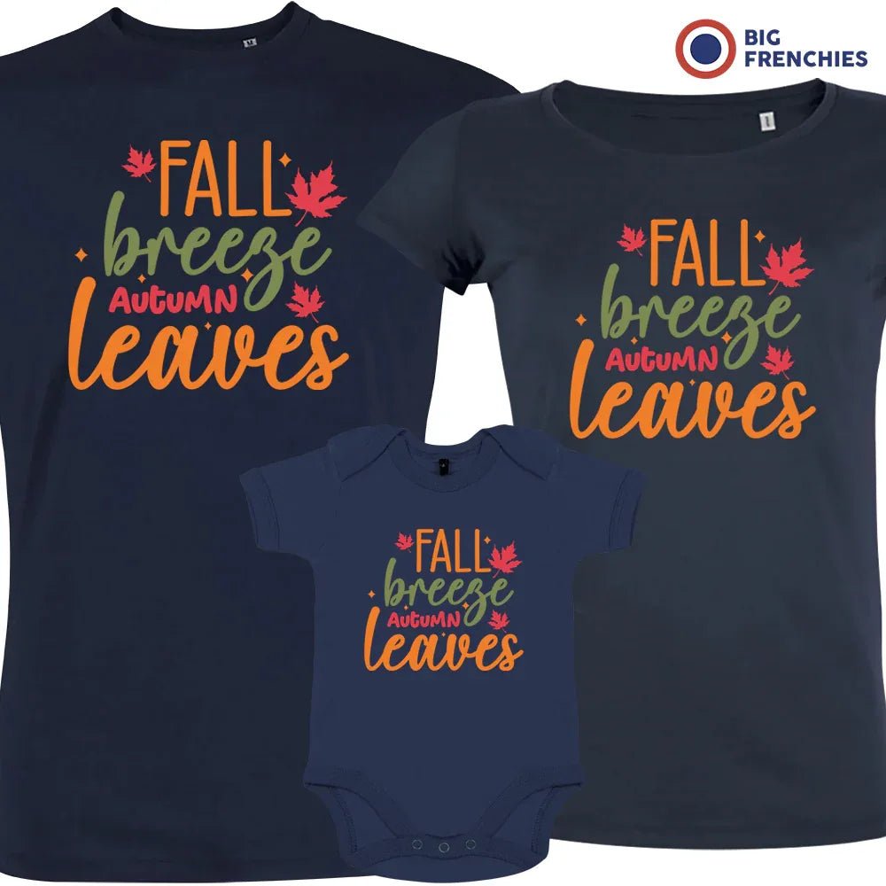 Fall Breeze Autumn Leaves Matching Organic Cotton Family Set (Set of 3) - Create Marketplace