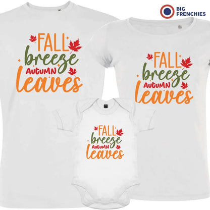 Fall Breeze Autumn Leaves Matching Organic Cotton Family Set (Set of 3) - Create Marketplace