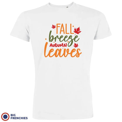 Fall Breeze Autumn Leaves Men's Organic Cotton Tee - Create Marketplace