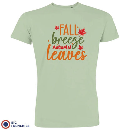 Fall Breeze Autumn Leaves Men's Organic Cotton Tee - Create Marketplace