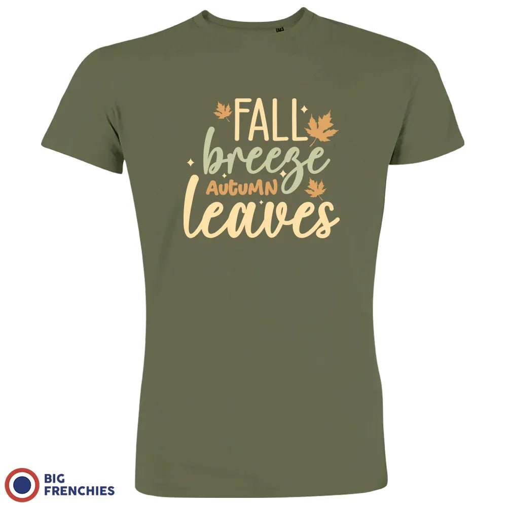 Fall Breeze Autumn Leaves Men's Organic Cotton Tee - Create Marketplace