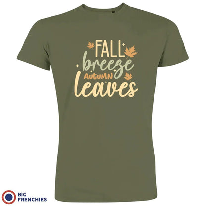 Fall Breeze Autumn Leaves Men's Organic Cotton Tee - Create Marketplace