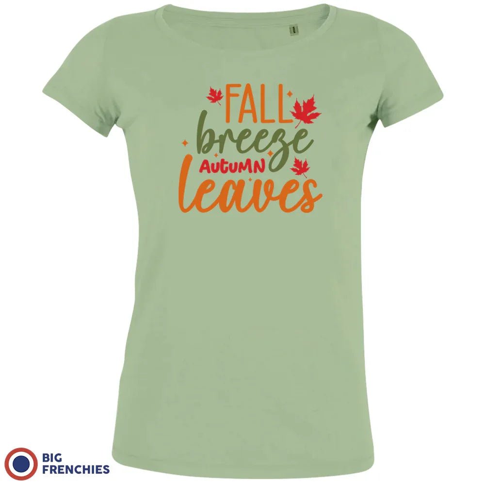 Fall Breeze Autumn Leaves Women's Organic Cotton Tee - Create Marketplace