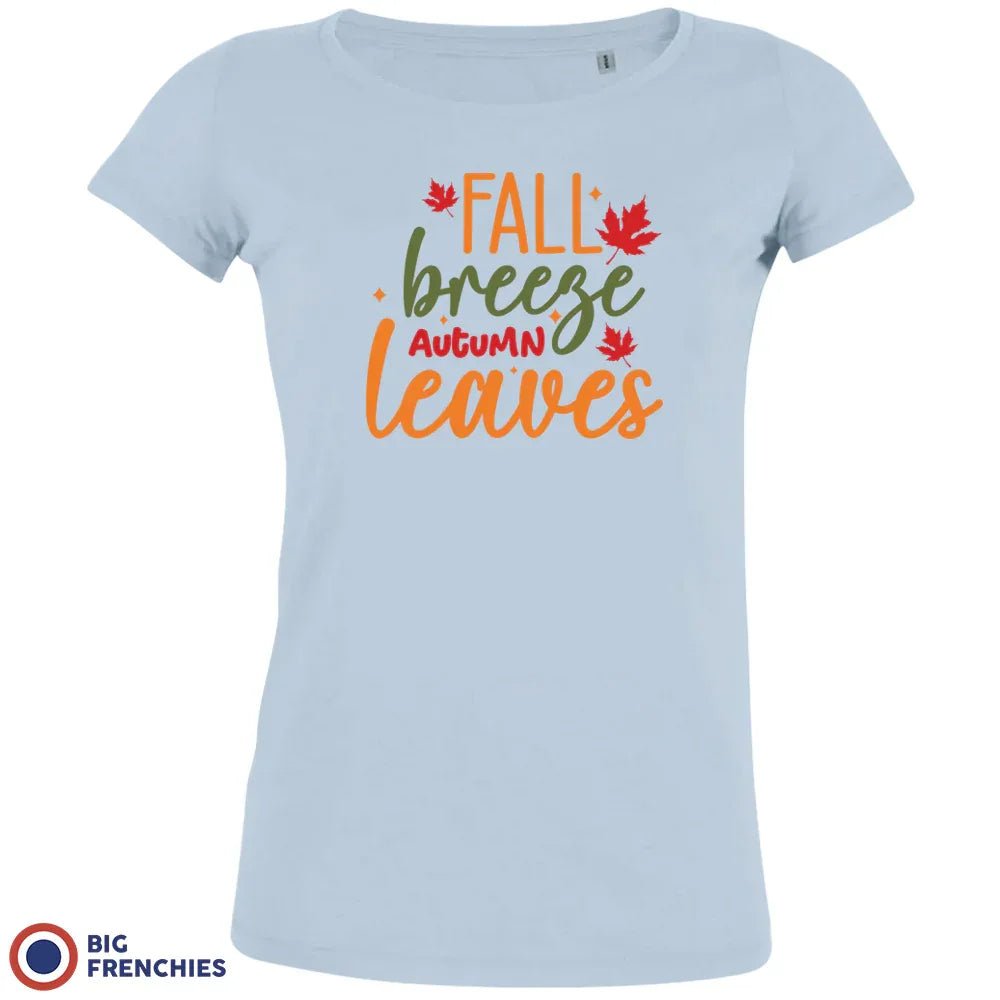 Fall Breeze Autumn Leaves Women's Organic Cotton Tee - Create Marketplace