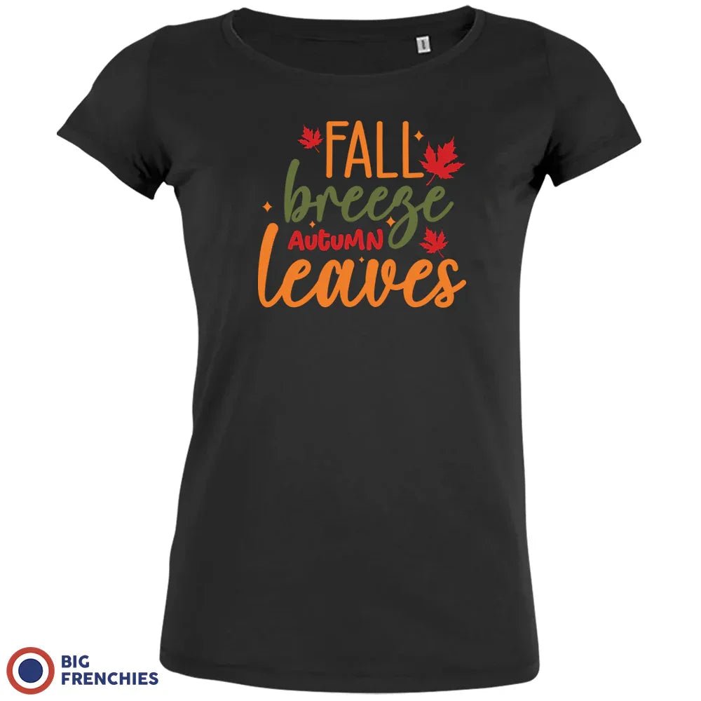 Fall Breeze Autumn Leaves Women's Organic Cotton Tee - Create Marketplace