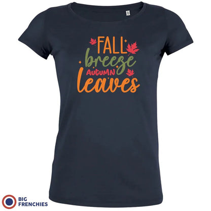 Fall Breeze Autumn Leaves Women's Organic Cotton Tee - Create Marketplace