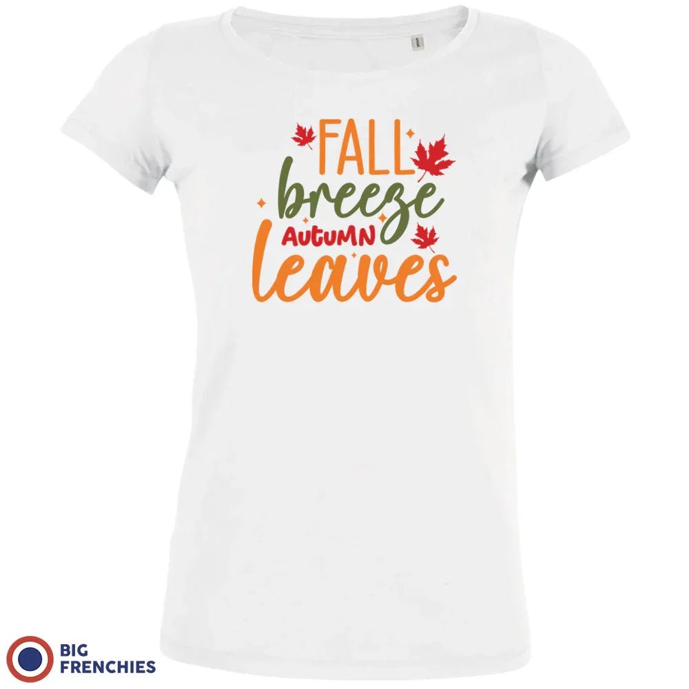 Fall Breeze Autumn Leaves Women's Organic Cotton Tee - Create Marketplace
