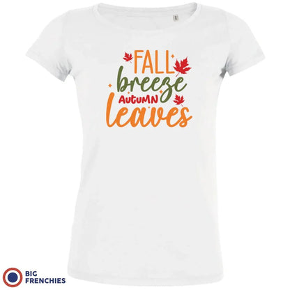 Fall Breeze Autumn Leaves Women's Organic Cotton Tee - Create Marketplace