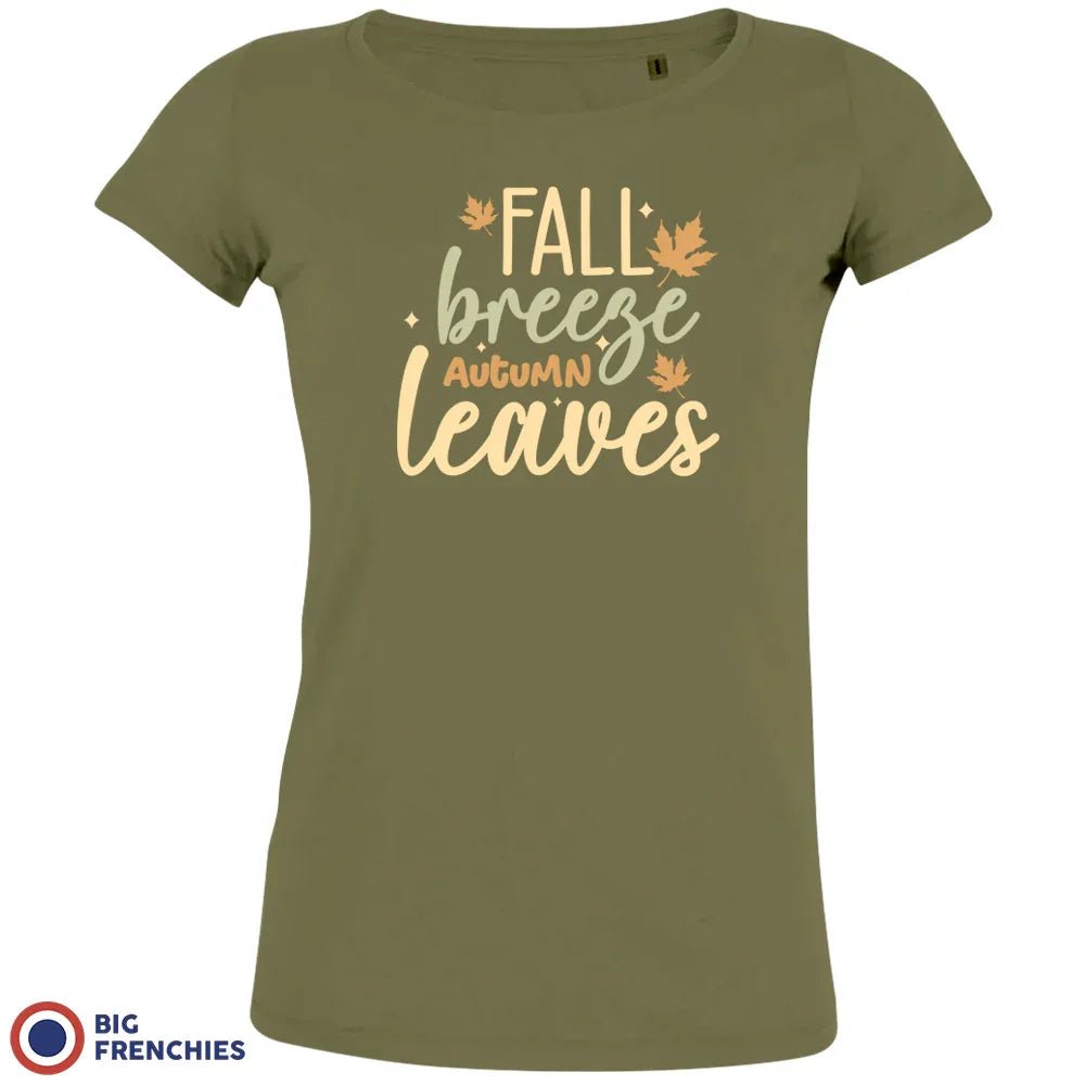 Fall Breeze Autumn Leaves Women's Organic Cotton Tee - Create Marketplace