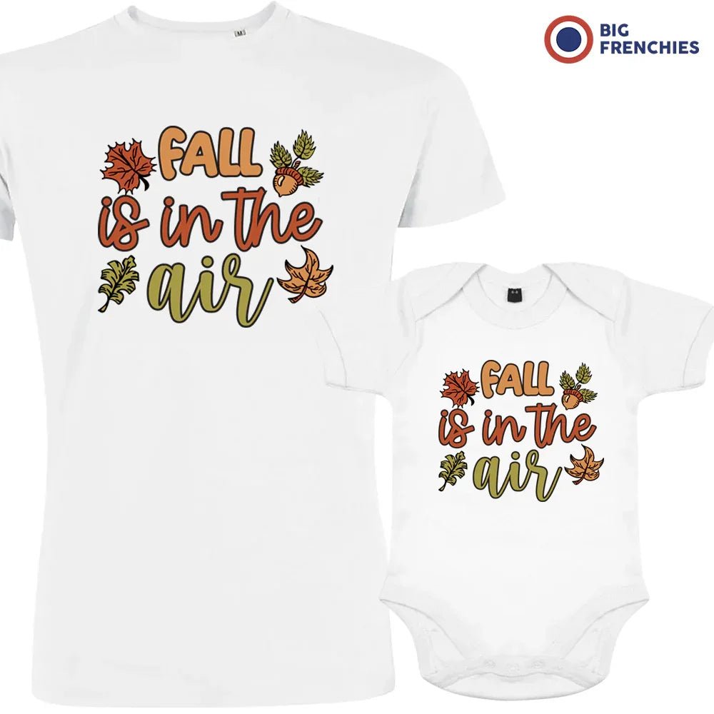 Fall is In The Air Dad and Child Organic Cotton family Set (Set of 2) - Create Marketplace