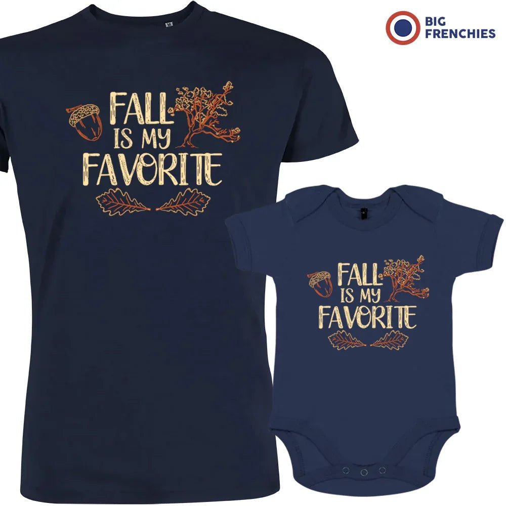 Fall Is My Favorite Dad and Child Organic Cotton family Set (Set of 2) - Create Marketplace