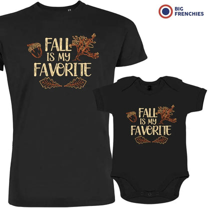 Fall Is My Favorite Dad and Child Organic Cotton family Set (Set of 2) - Create Marketplace