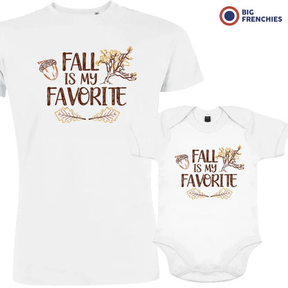 Fall Is My Favorite Dad and Child Organic Cotton family Set (Set of 2) - Create Marketplace
