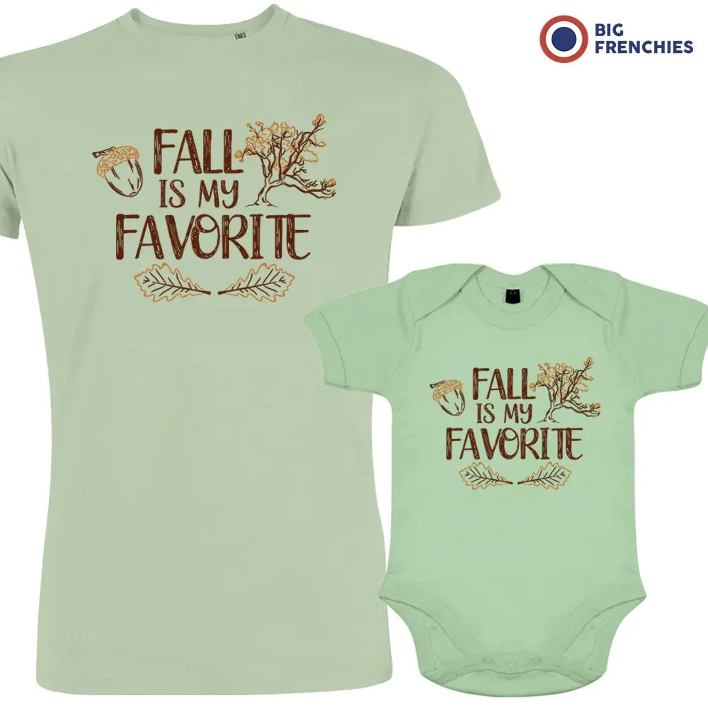Fall Is My Favorite Dad and Child Organic Cotton family Set (Set of 2) - Create Marketplace