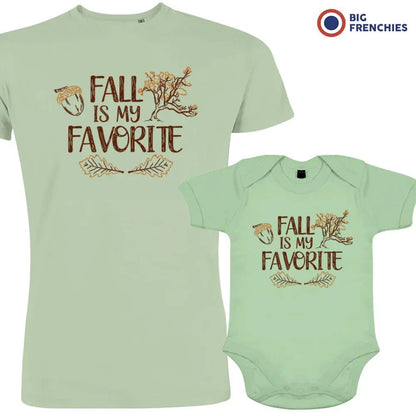 Fall Is My Favorite Dad and Child Organic Cotton family Set (Set of 2) - Create Marketplace