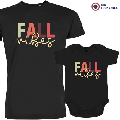Fall Vibes Dad and Child Organic Cotton family Set (Set of 2) - Create Marketplace