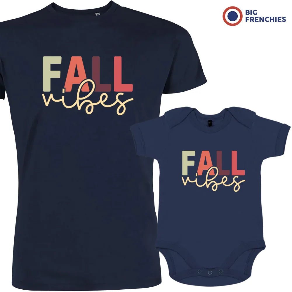 Fall Vibes Dad and Child Organic Cotton family Set (Set of 2) - Create Marketplace
