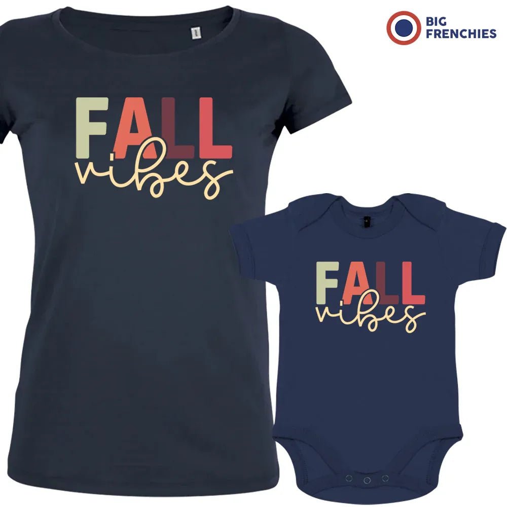 Fall Vibes Mom and Child Organic Cotton family Set (Set of 2) - Create Marketplace