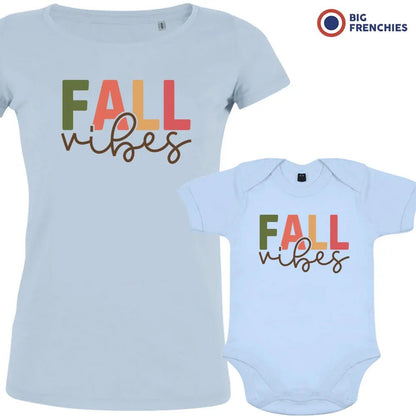 Fall Vibes Mom and Child Organic Cotton family Set (Set of 2) - Create Marketplace