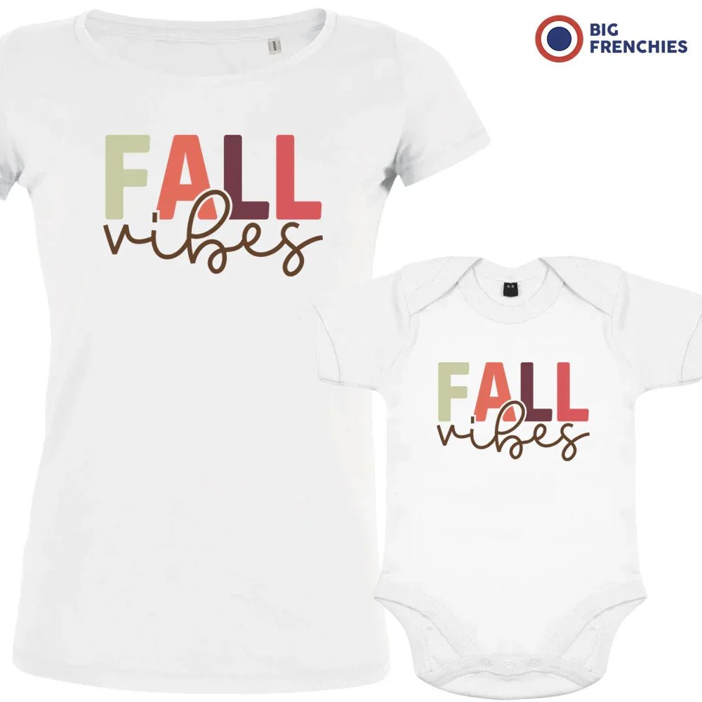 Fall Vibes Mom and Child Organic Cotton family Set (Set of 2) - Create Marketplace