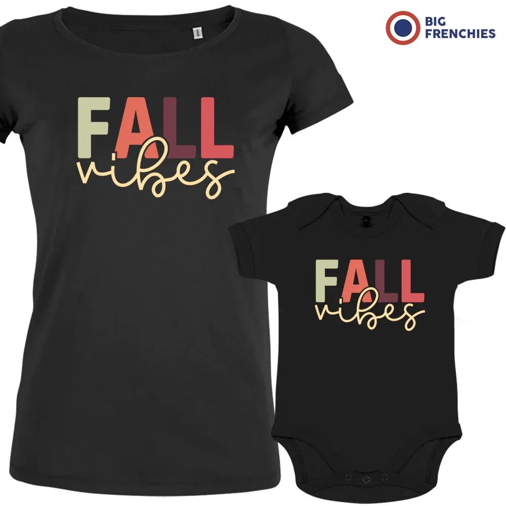 Fall Vibes Mom and Child Organic Cotton family Set (Set of 2) - Create Marketplace
