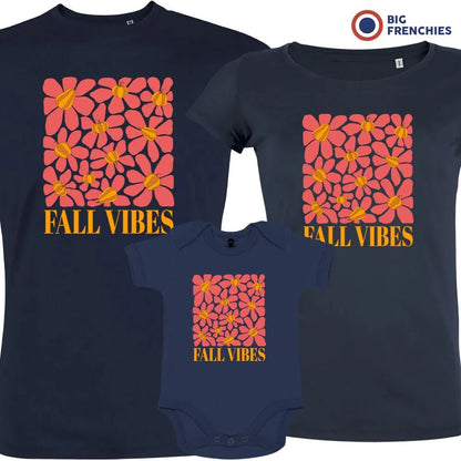 Fall Vibes With Flowers Matching Organic Cotton Family Set (Set of 3) - Create Marketplace