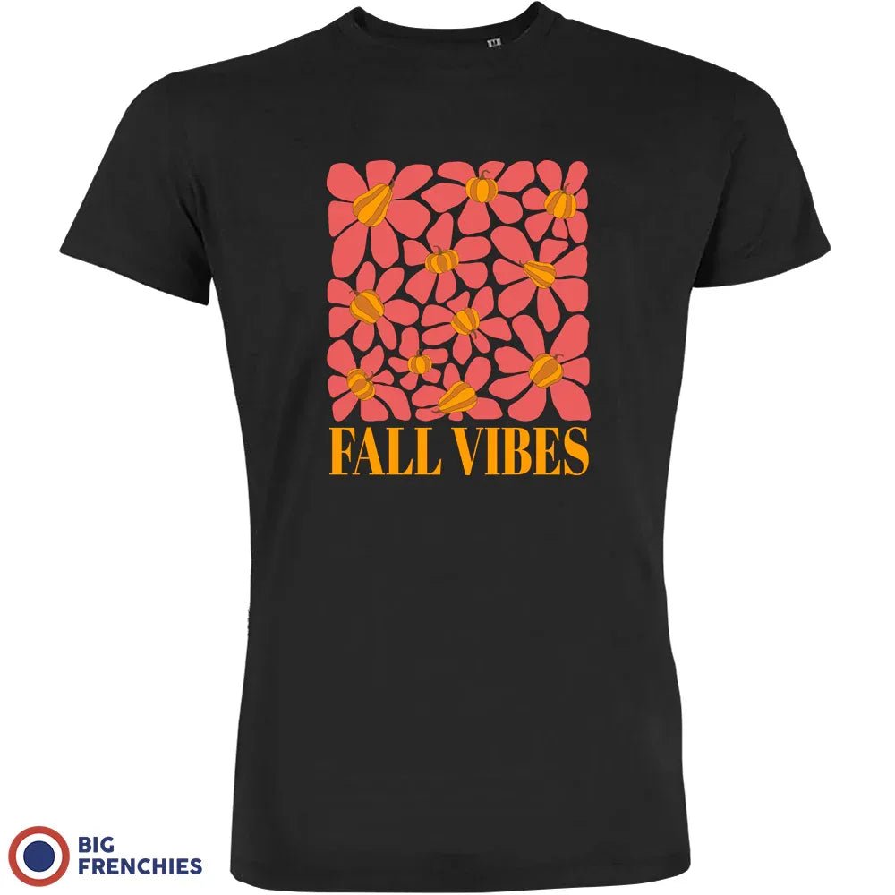 Fall Vibes With Flowers Men's Organic Cotton Tee - Create Marketplace
