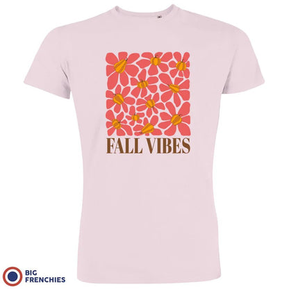 Fall Vibes With Flowers Men's Organic Cotton Tee - Create Marketplace