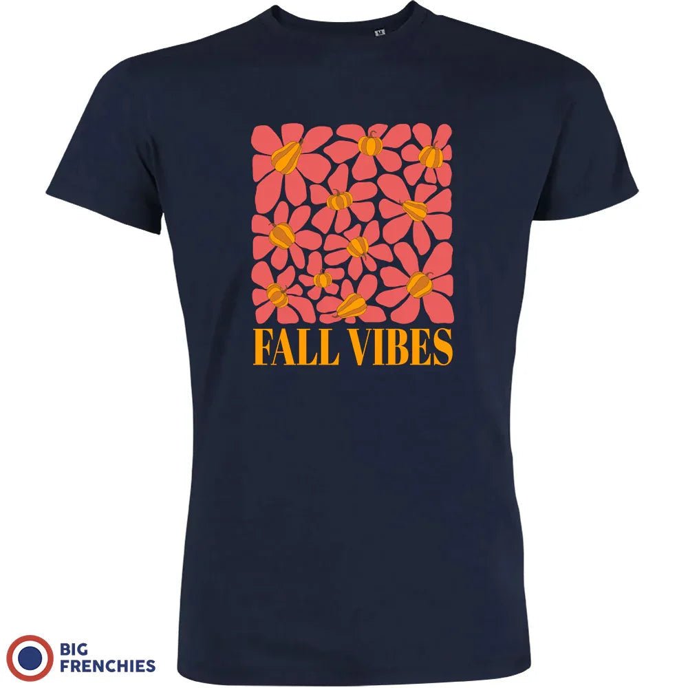 Fall Vibes With Flowers Men's Organic Cotton Tee - Create Marketplace