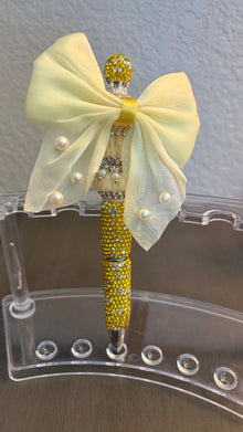 Fancy yellow bow pen - Create Marketplace