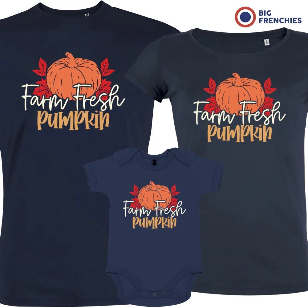 Farm Fresh Pumpkin Matching Organic Cotton Family Set (Set of 3) - Create Marketplace