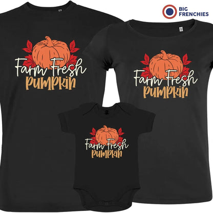 Farm Fresh Pumpkin Matching Organic Cotton Family Set (Set of 3) - Create Marketplace