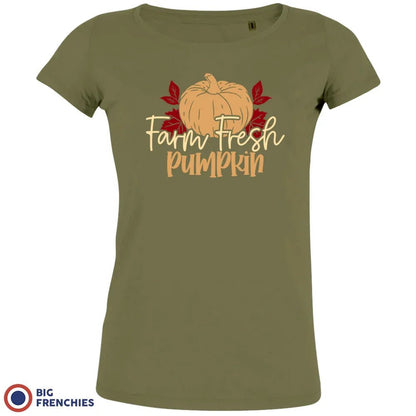 Farm Fresh Pumpkin Women's Organic Cotton Tee - Create Marketplace