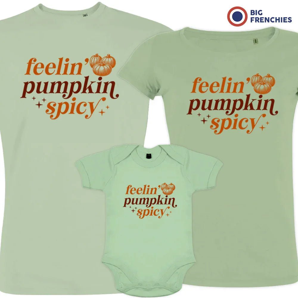 Feeling Pumpkin Spicy Matching Organic Cotton Family Set (Set of 3) - Create Marketplace