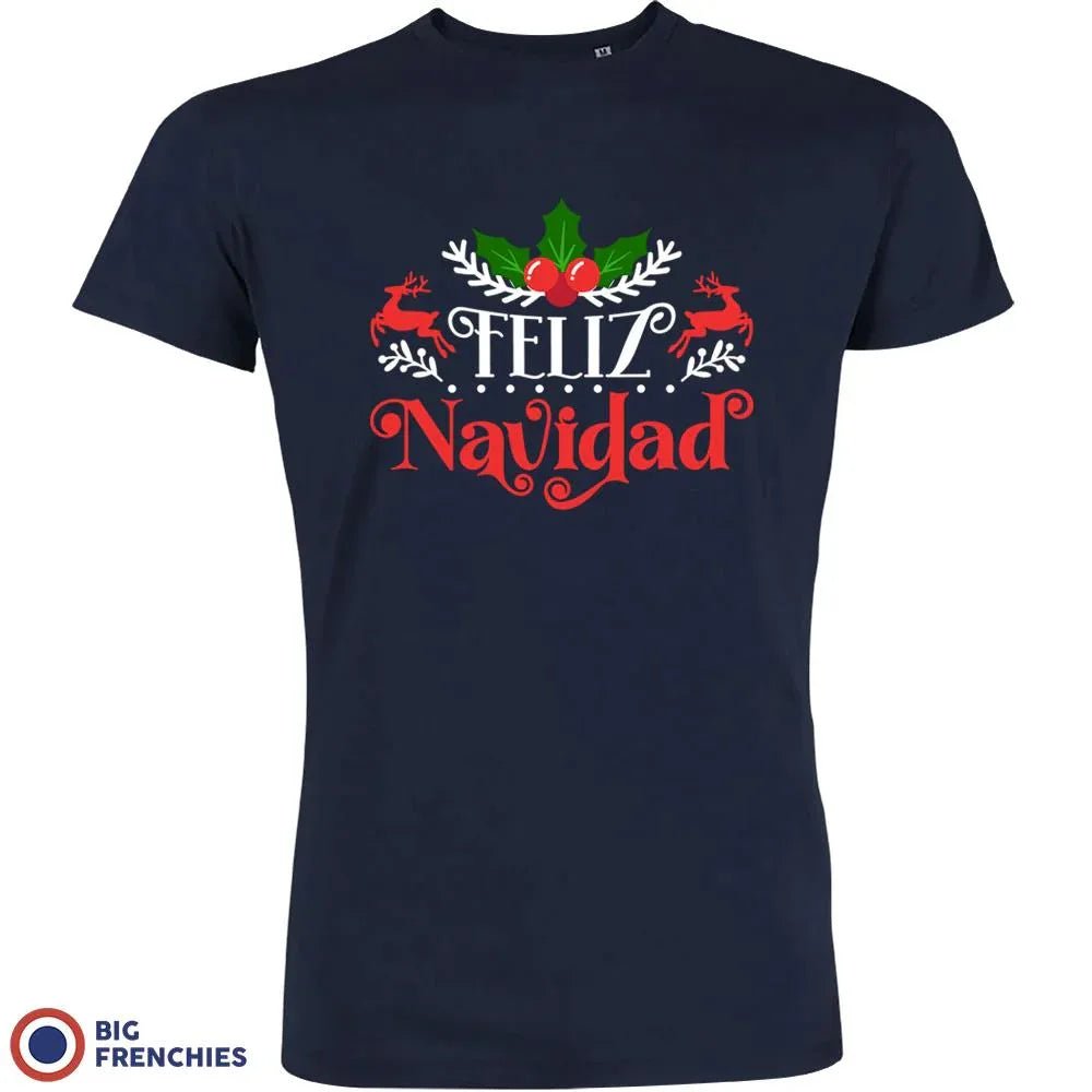 Feliz Navidad Christmas Men's Organic Cotton Tee - Create Marketplace