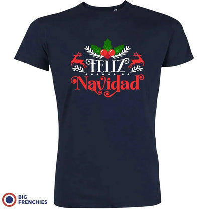 Feliz Navidad Christmas Men's Organic Cotton Tee - Create Marketplace