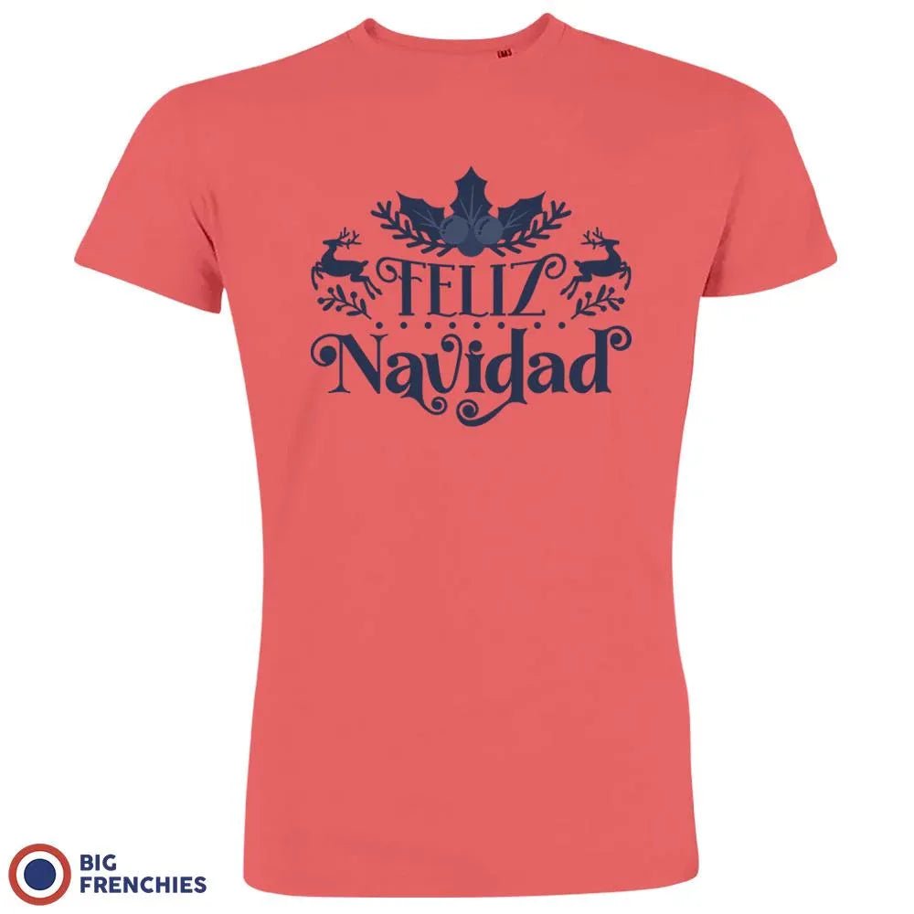 Feliz Navidad Christmas Men's Organic Cotton Tee - Create Marketplace