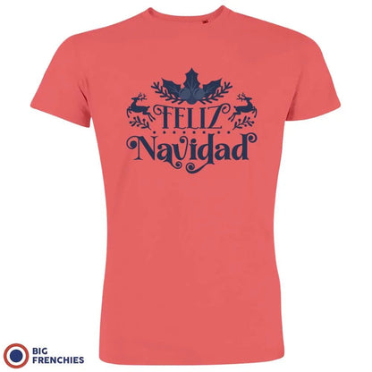 Feliz Navidad Christmas Men's Organic Cotton Tee - Create Marketplace