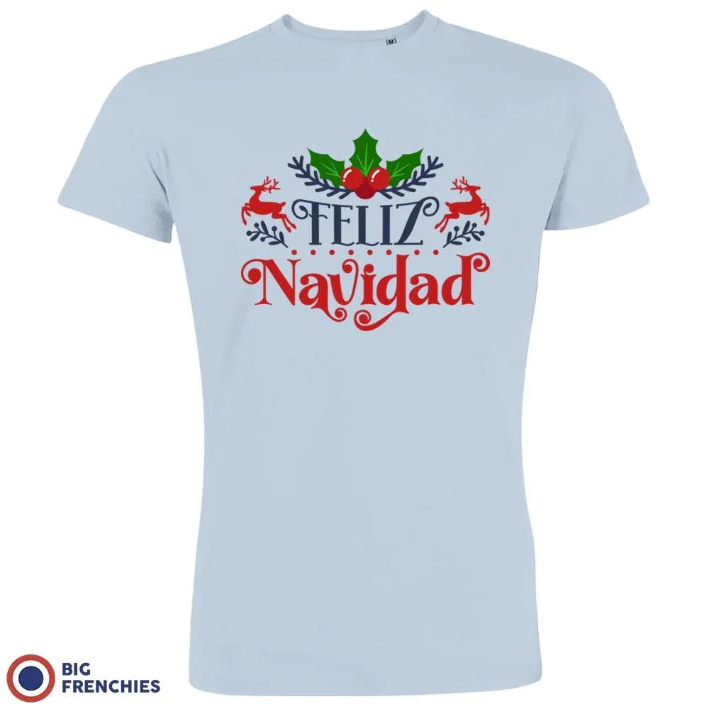 Feliz Navidad Christmas Men's Organic Cotton Tee - Create Marketplace