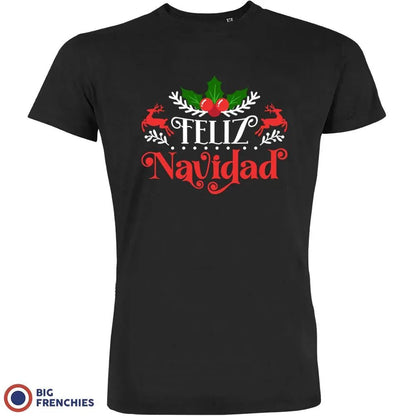 Feliz Navidad Christmas Men's Organic Cotton Tee - Create Marketplace