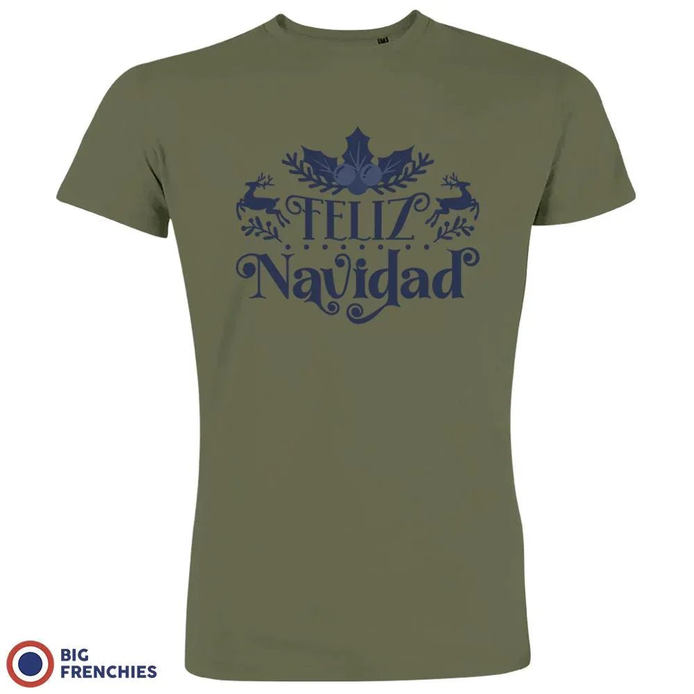 Feliz Navidad Christmas Men's Organic Cotton Tee - Create Marketplace