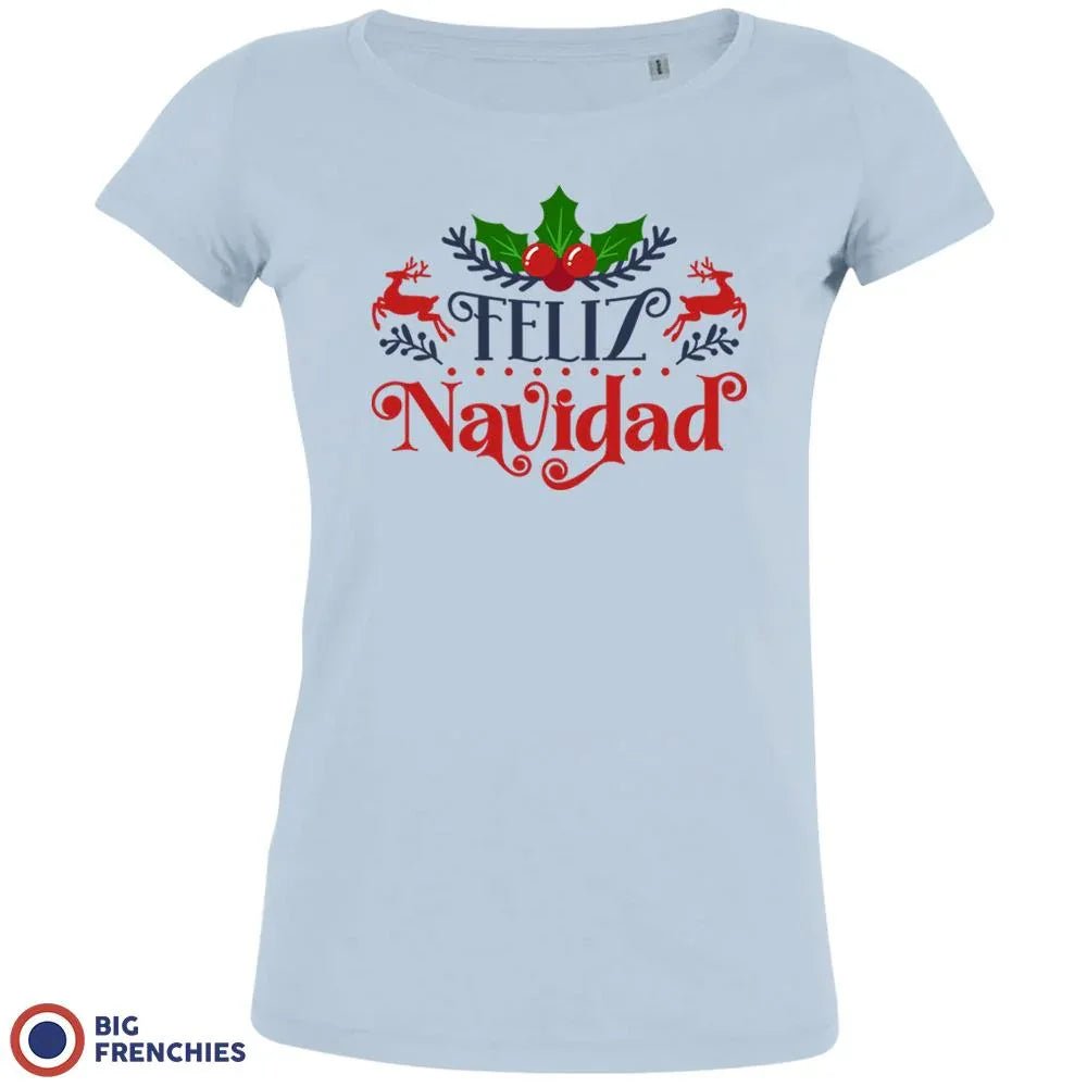 Feliz Navidad Christmas Women's Organic Cotton Tee - Create Marketplace