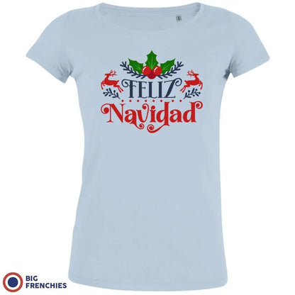 Feliz Navidad Christmas Women's Organic Cotton Tee - Create Marketplace